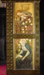 Anunciation, saarnatuolin paneelit, n. 1861-62